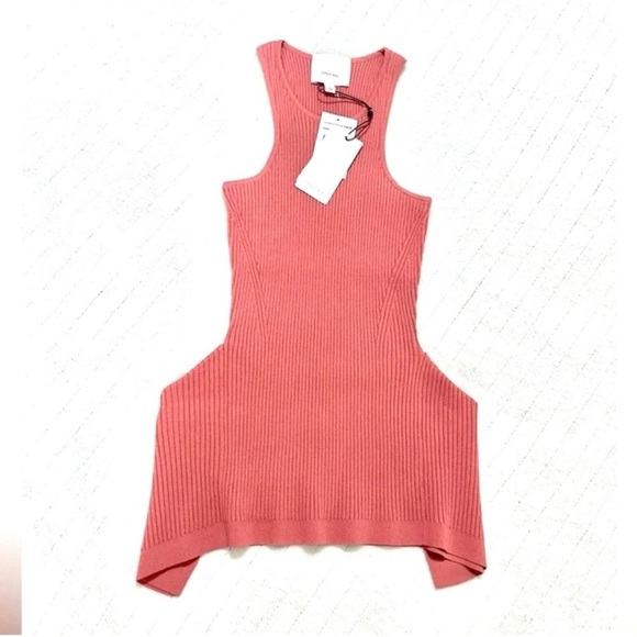 Cinq a Sept Asymmetrical Knit Ribbed Top - Picture 4 of 5